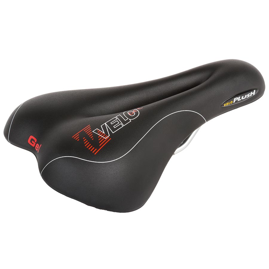 Velo, Plush Gel D2, Saddle, 267 x 168mm, 494g, Black