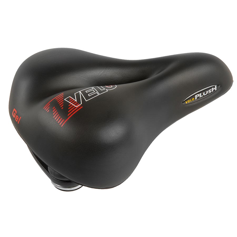 Velo, Plush Gel Elasto, Saddle, 254 x 200mm, Black