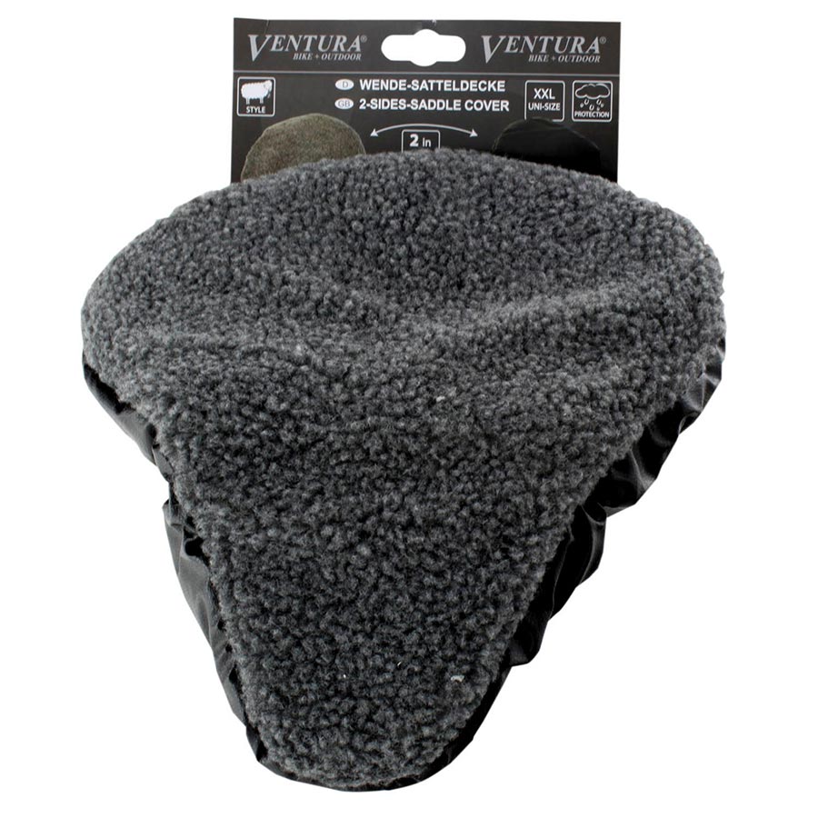 Ventura, Sheep Skin, Seat Cover, 240 x 270mm, Black