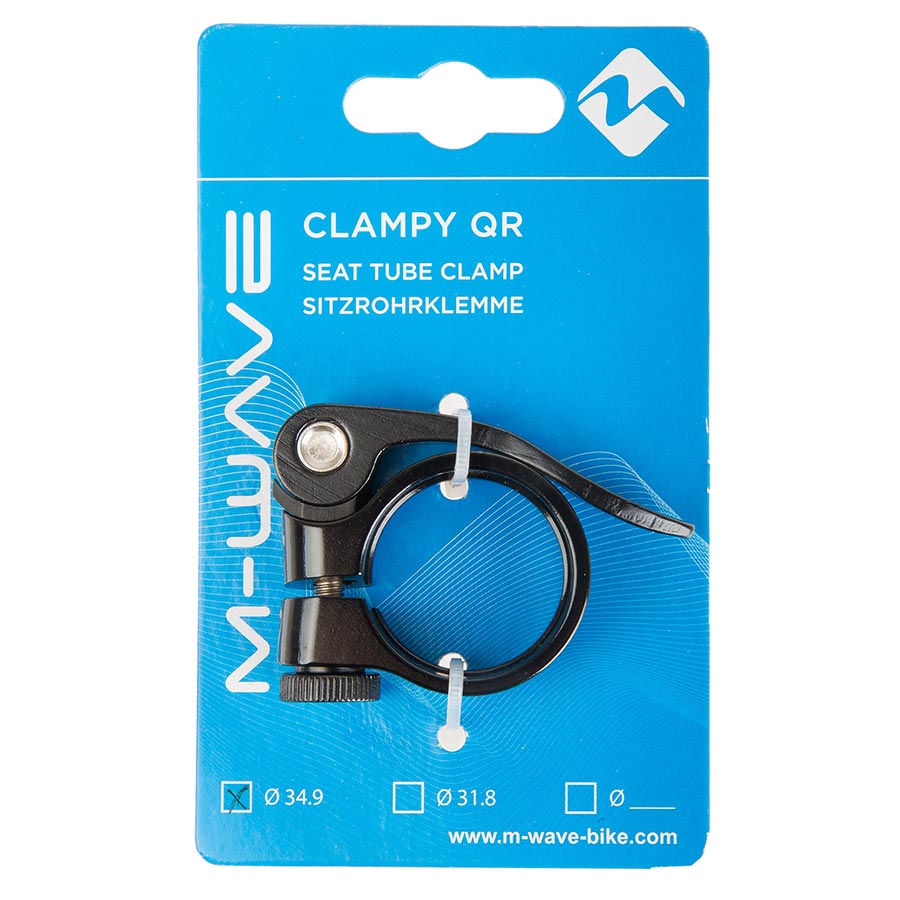 M-Wave, Clampy QR, Seat Clamp, Silver, 34.9mm