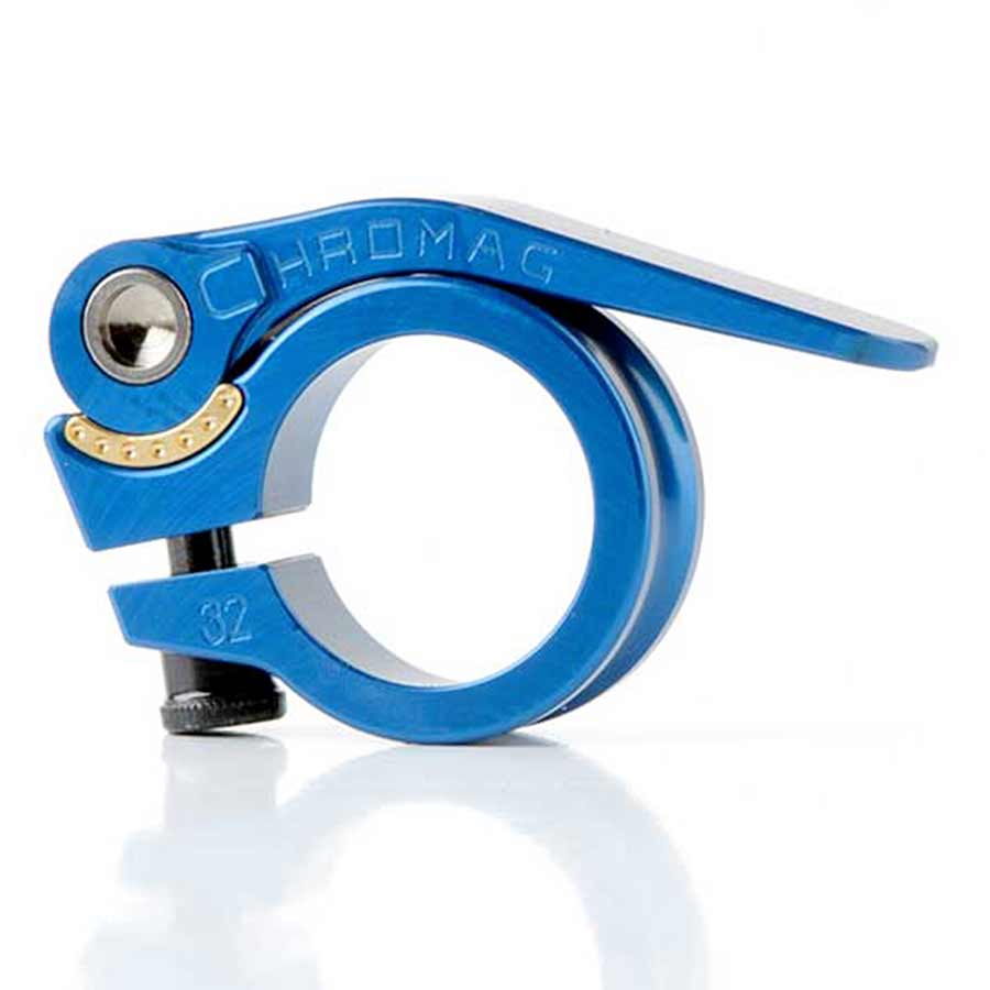 Chromag, Seatpost clamp with QR, 35mm, Blue