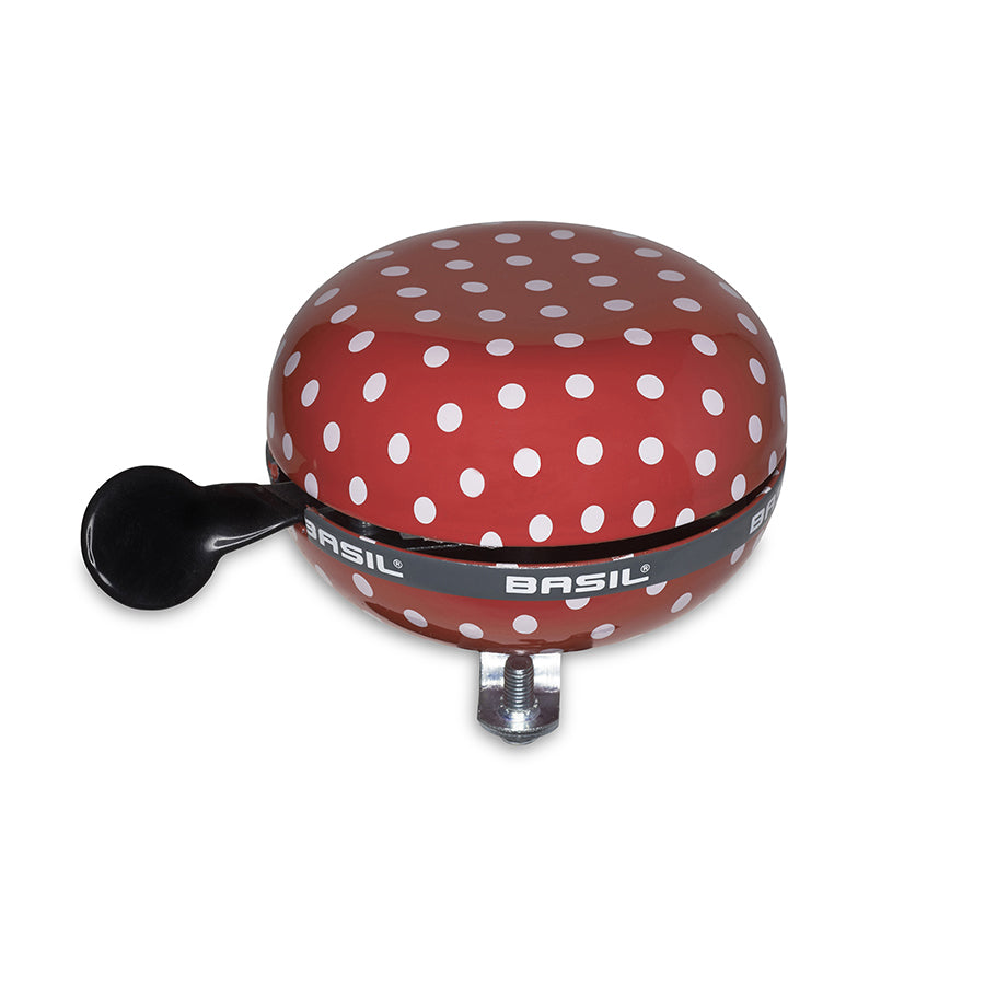 Basil, Polka Dot, Bell, 80mm, Red