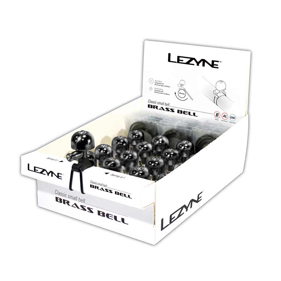 Lezyne, Classic Brass, Bell, Brass/Black, Small, 16pcs