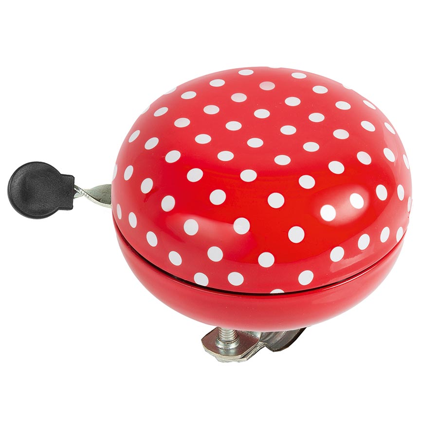 M-Wave, Maxi Ding Dong, Bell, White Polka Dots on Red