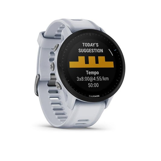 Garmin, Forerunner 955, Watch, Watch Color: Whitestone, Wristband: Whitestone - Silicone