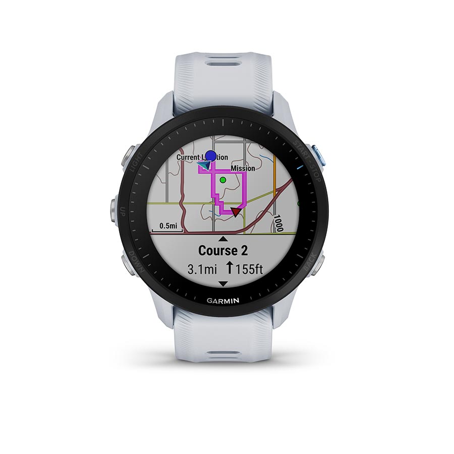 Garmin, Forerunner 955, Watch, Watch Color: Whitestone, Wristband: Whitestone - Silicone
