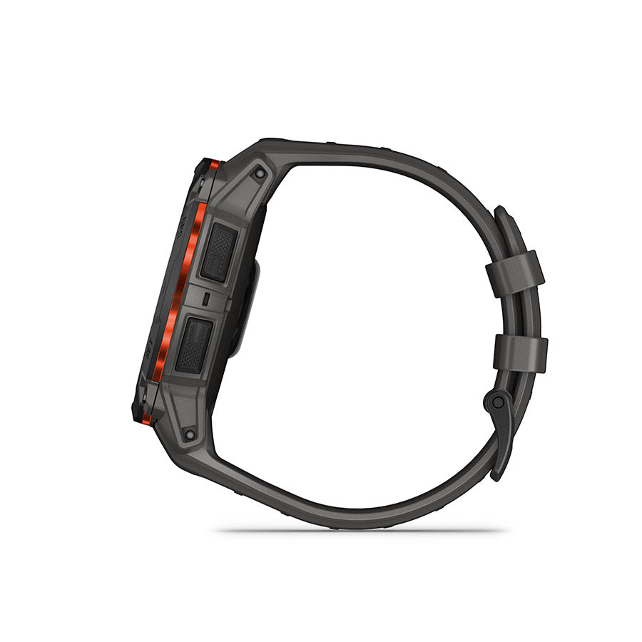 Garmin, Instinct 3 50mm Solar, Watch, Watch Color: Black, Wristband: Charcoal - Silicone