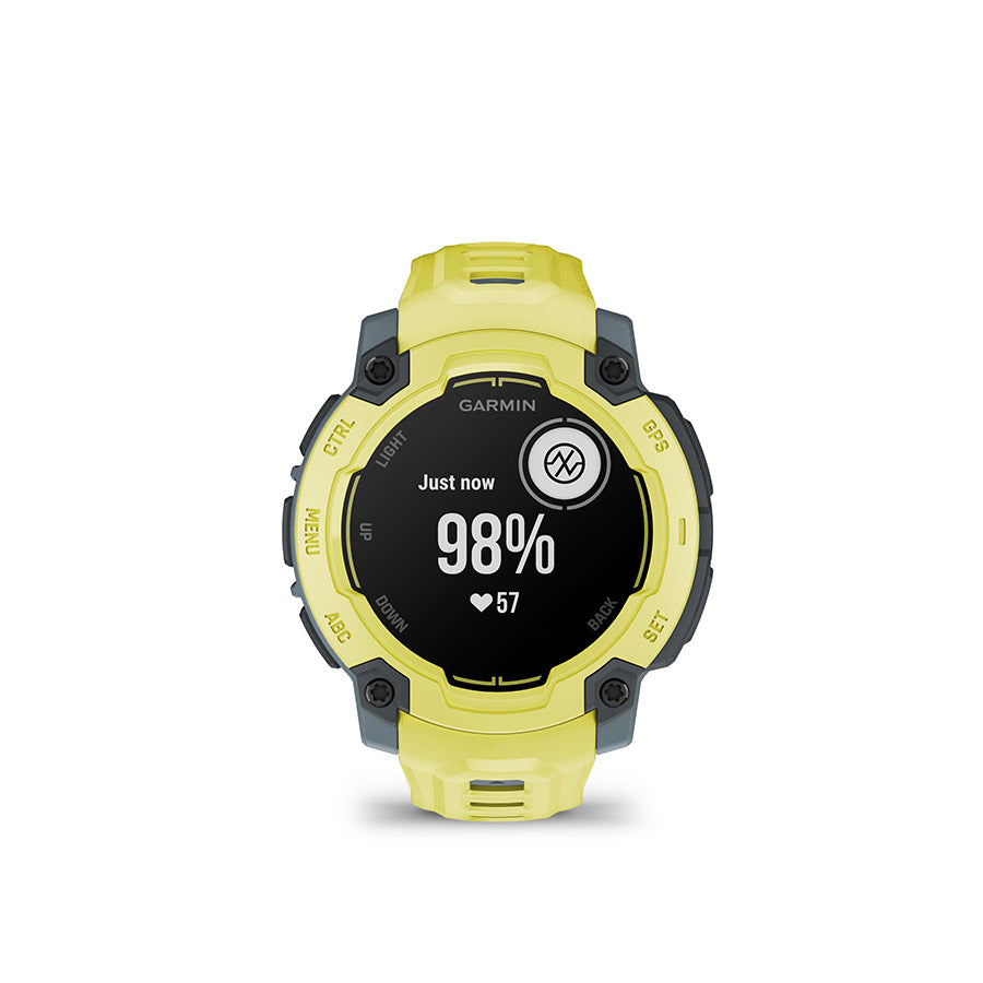 Garmin, Instinct E 45mm, Watch, Watch Color: Electric Lime, Wristband: Electric Lime - Silicone