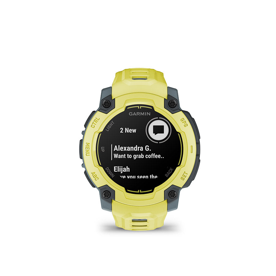 Garmin, Instinct E 45mm, Watch, Watch Color: Electric Lime, Wristband: Electric Lime - Silicone