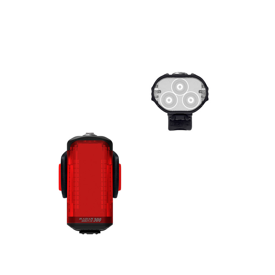 Lezyne, RADAR REACT SYSTEM, Light, Front and Rear, Black