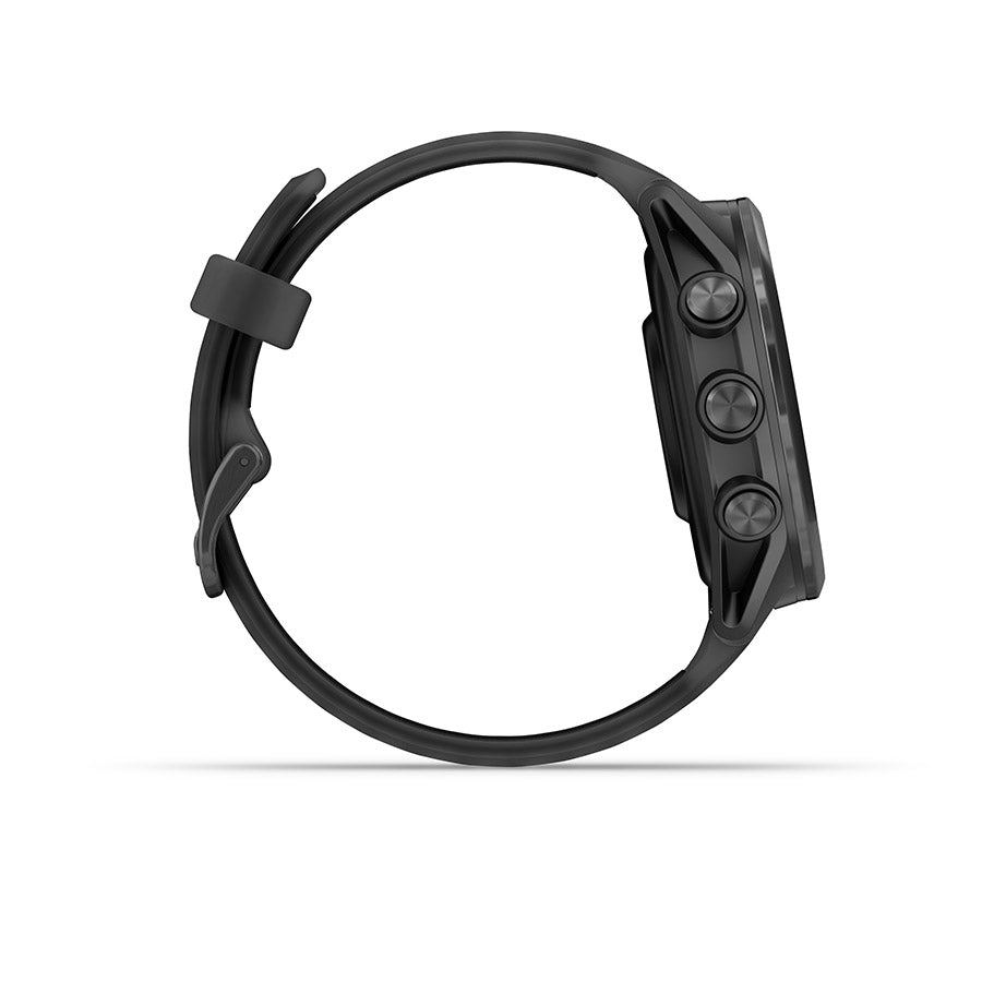 Garmin, Forerunner 570 42mm, Watch, Watch Color: Slate Grey, Wristband: Translucent Black/Black - Silicone
