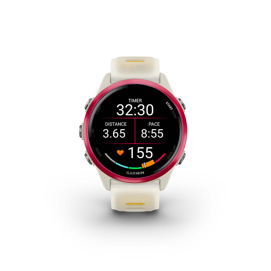 Garmin, Forerunner 570 42mm, Watch, Watch Color: Slate Grey, Wristband: Translucent Black/Black - Silicone