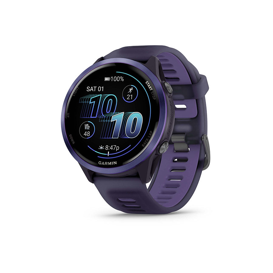 Garmin, Forerunner 570 47mm, Watch, Watch Color: Slate Grey, Wristband: Translucent Black/Black - Silicone