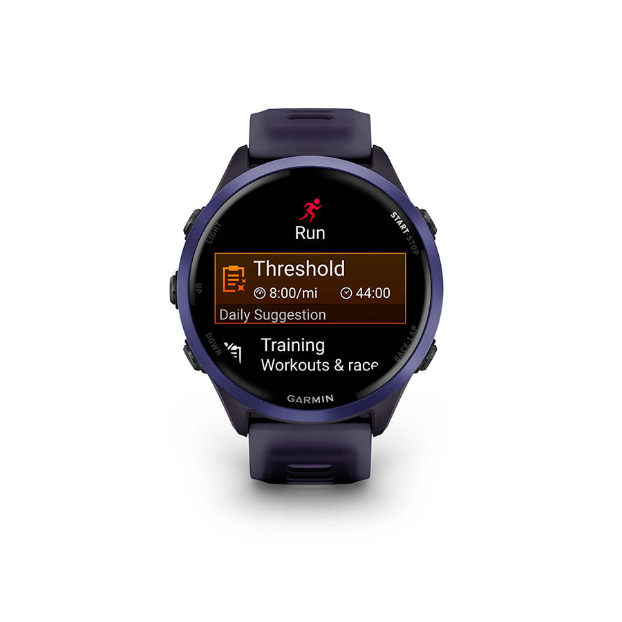 Garmin, Forerunner 570 47mm, Watch, Watch Color: Slate Grey, Wristband: Translucent Black/Black - Silicone