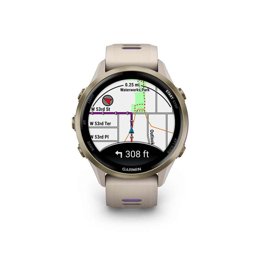 Garmin, Forerunner 970, Watch, Watch Color: Black, Wristband: Black/Translucent Whitestone- Silicone