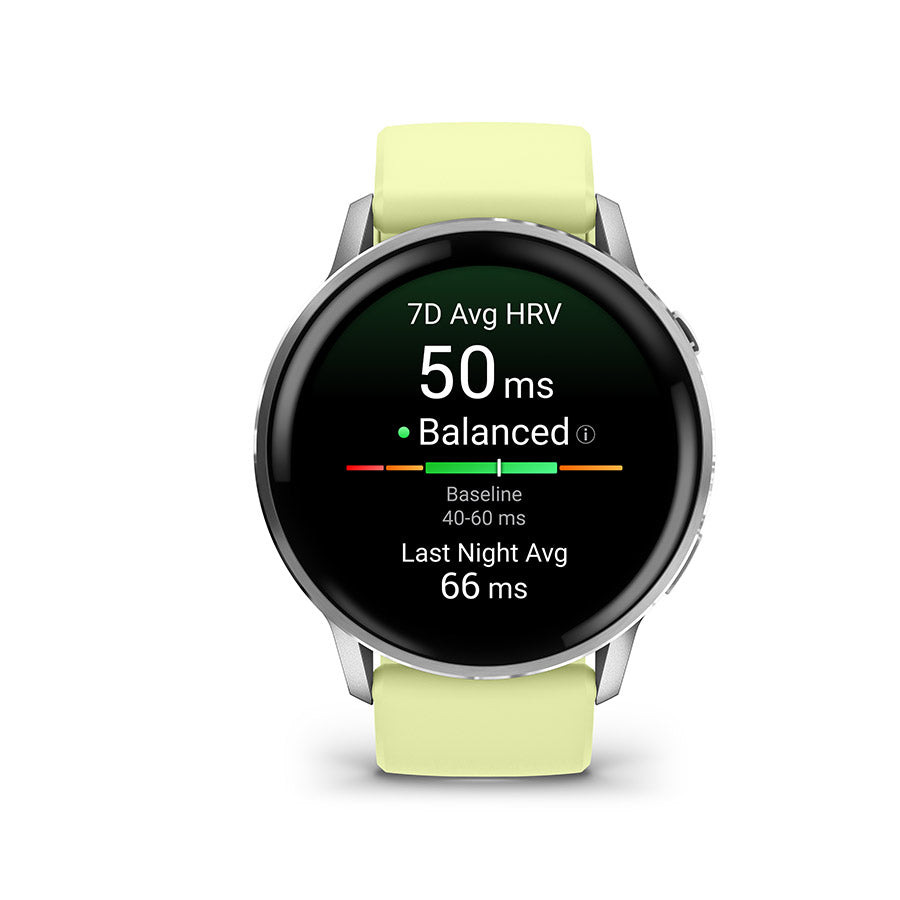 Garmin, Venu 4 45mm, Watch, Watch Color: Slate, Wristband: Black - Silicone