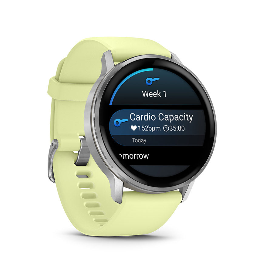 Garmin, Venu 4 45mm, Watch, Watch Color: Slate, Wristband: Black - Silicone