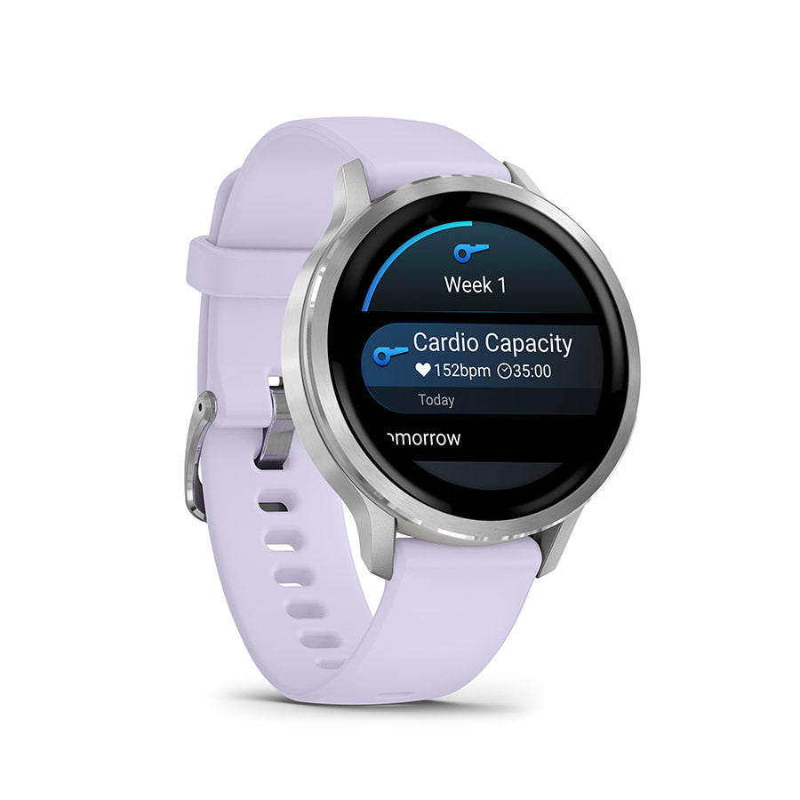 Garmin, Venu 4 41mm, Watch, Watch Color: Lunar Gold, Wristband: Bone - Silicone