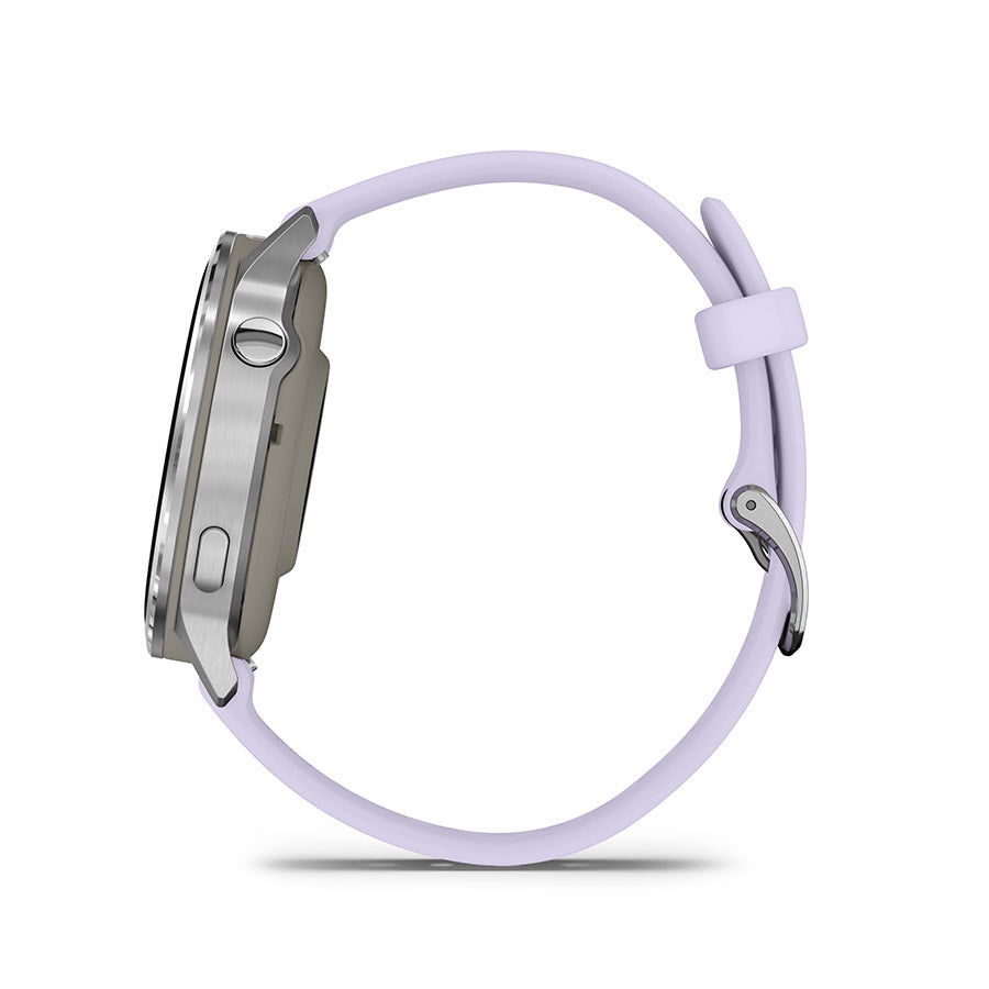 Garmin, Venu 4 41mm, Watch, Watch Color: Lunar Gold, Wristband: Bone - Silicone