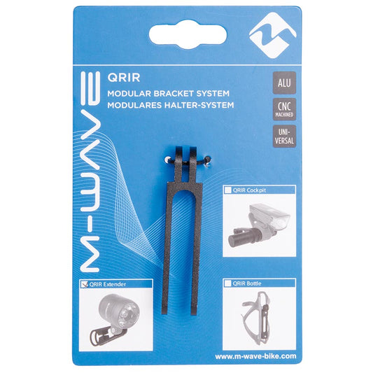 M-Wave, QRIR Lamp Bracket Extender, Aluminum, Black