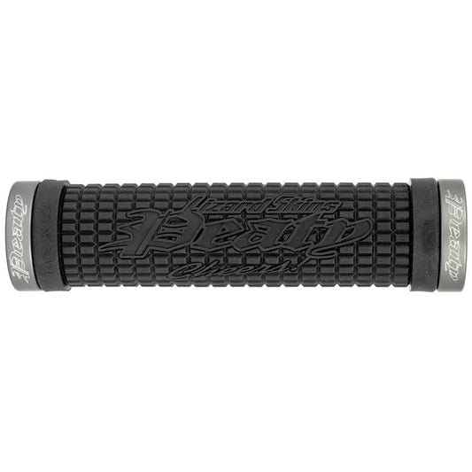 Lizard Skins, Peaty Lock-On, Grips, 130mm, Black/Pewter, Pair