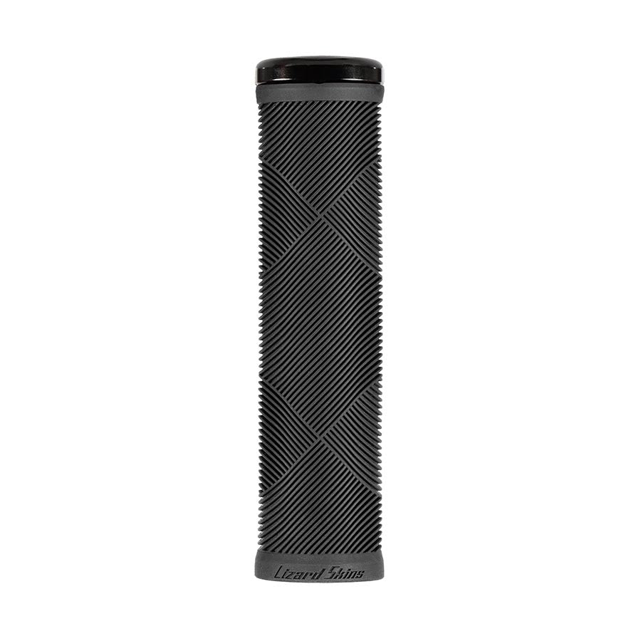 Lizard Skins, Strata Single-Sided Lock-On, Grips, 135mm, Jet Black, Pair