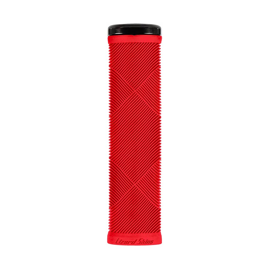 Lizard Skins, Strata Single-Sided Lock-On, Grips, 135mm, Jet Black, Pair