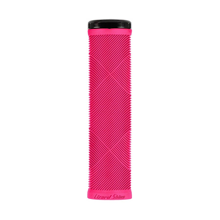 Lizard Skins, Strata Single-Sided Lock-On, Grips, 135mm, Jet Black, Pair