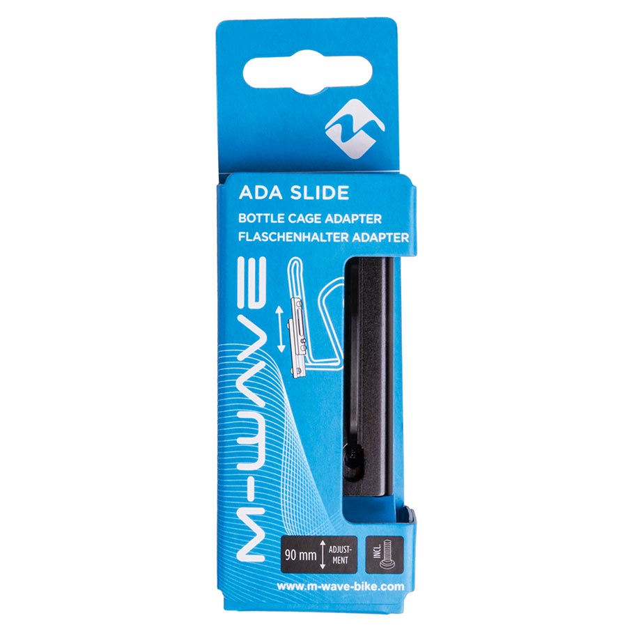 M-Wave, Ada Slide, Bottle Cage Mount, Allows the cage to be higher or lower