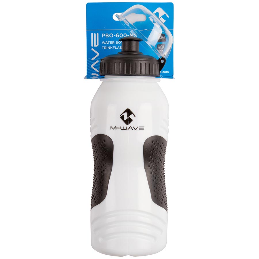 M-Wave, PBO 600-NS, Water Bottle, 591ml / 20oz, White