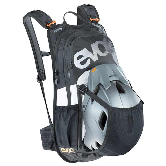 EVOC, Stage 12, Hydration Bag, Volume: 12L, Bladder: Not inlcuded, Black/White/Neon Orange