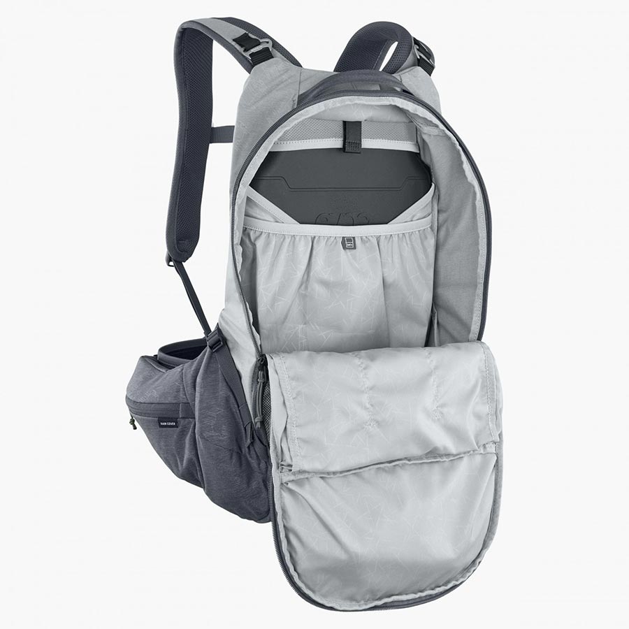 EVOC, Trail Pro 16, Protector backpack, 16L, Carbon/Grey, LXL