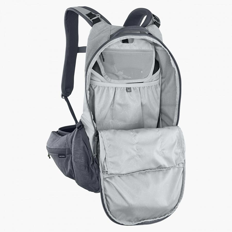 EVOC, Trail Pro 16, Protector backpack, 16L, Carbon/Grey, LXL