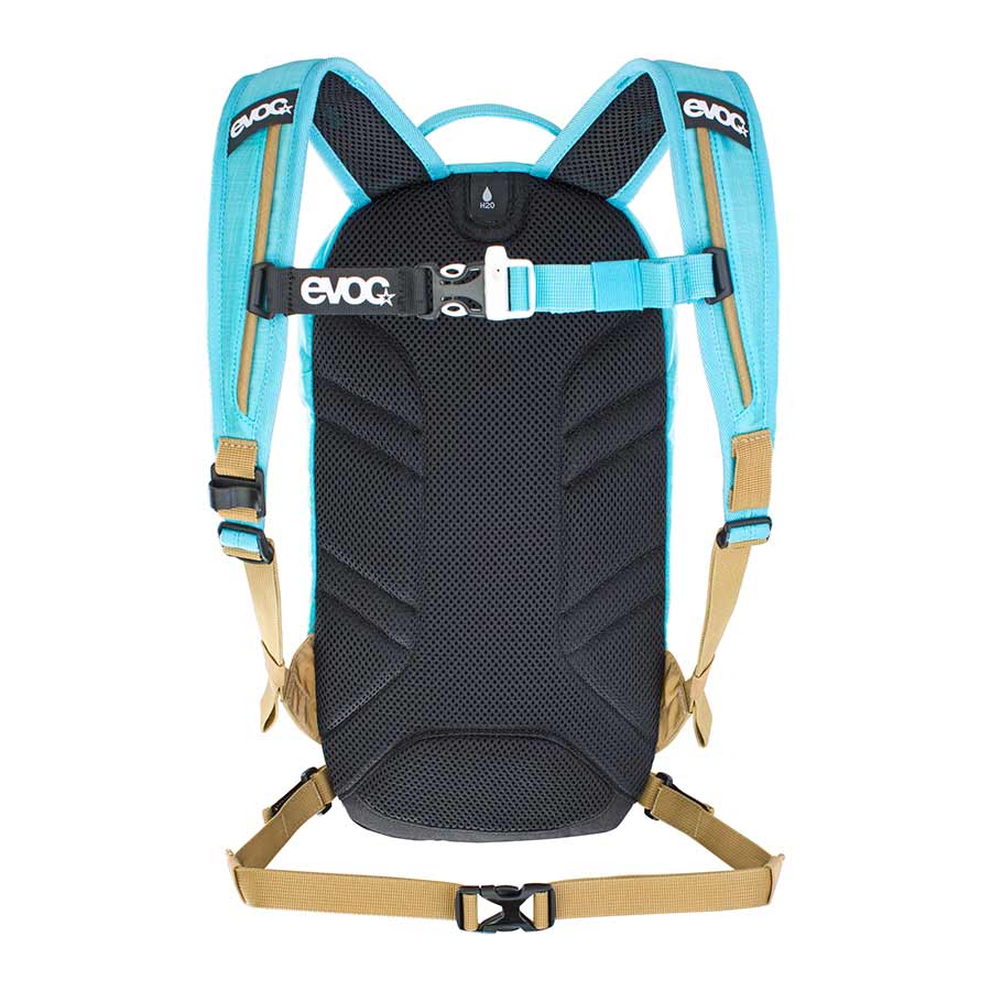 EVOC, Joyride 4, Hydration Bag, Volume: 4L, Bladder: Not included, Neon Blue/Gold