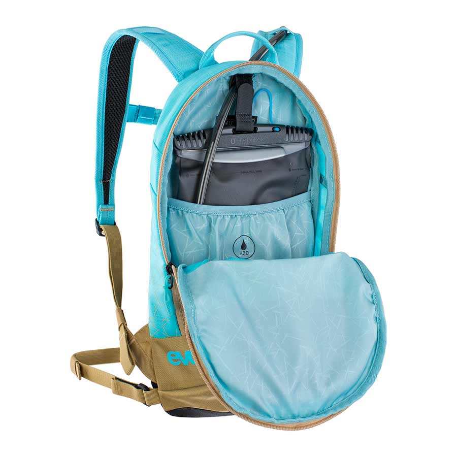 EVOC, Joyride 4, Hydration Bag, Volume: 4L, Bladder: Not included, Neon Blue/Gold