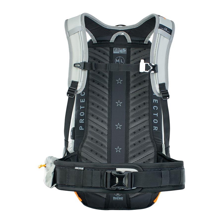 EVOC, FR Enduro E-Ride 16, Protector backpack, 16L, Stone/Bright Orange, ML
