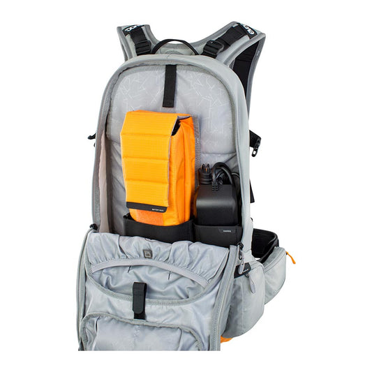 EVOC, FR Enduro E-Ride 16, Protector backpack, 16L, Stone/Bright Orange, ML