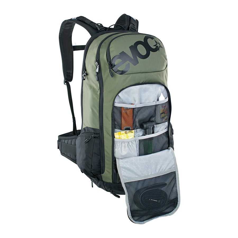 EVOC, FR Tour E-Ride 30, Protector backpack, 30L, Dark Olive/Black, ML