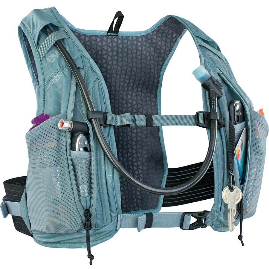EVOC, Hydro Pro 1.5 + 1.5l Bladder, Hydration Vest, Volume: 1.5L, Bladder: Included (1.5L), Steel