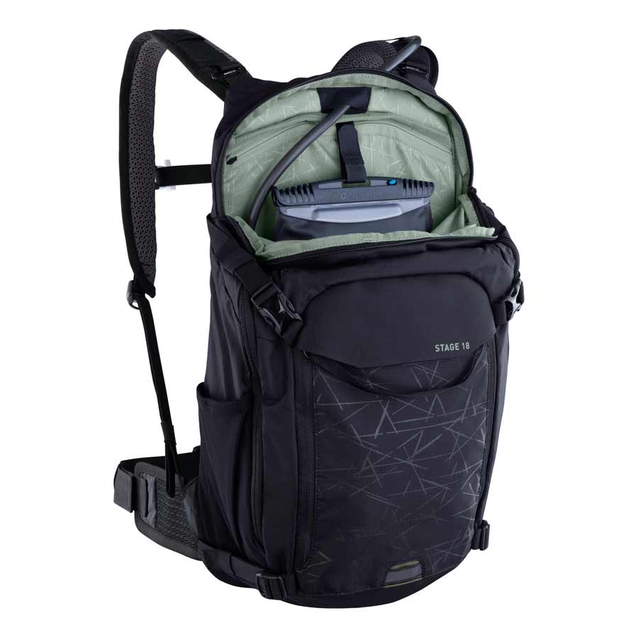 EVOC, Stage 18, Hydration Bag, Volume: 18L, Bladder: Not included, Black