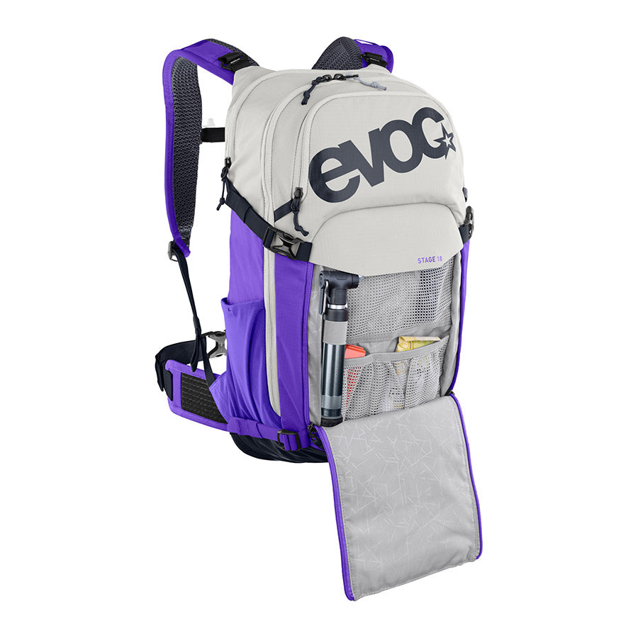 EVOC, Stage 18, Hydration Bag, Volume: 18L, Sand/Violet