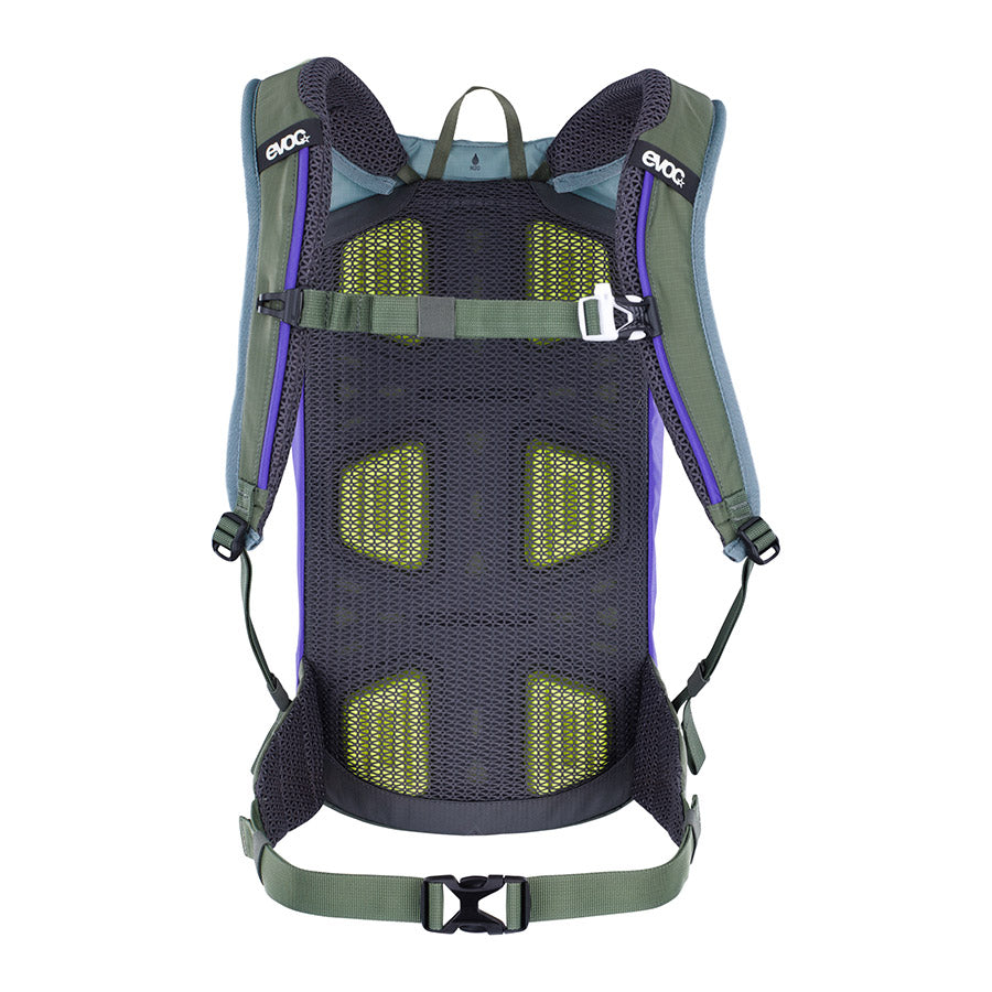 EVOC, Stage 6 + 2L Bladder, Hydration Bag, Volume: 6L, Bladder: Included (2L), Steel/Violet/Dark Olive