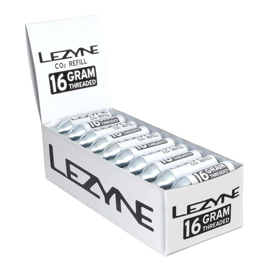 Lezyne, CO² Cartridges, Threaded, 25g, 30 units