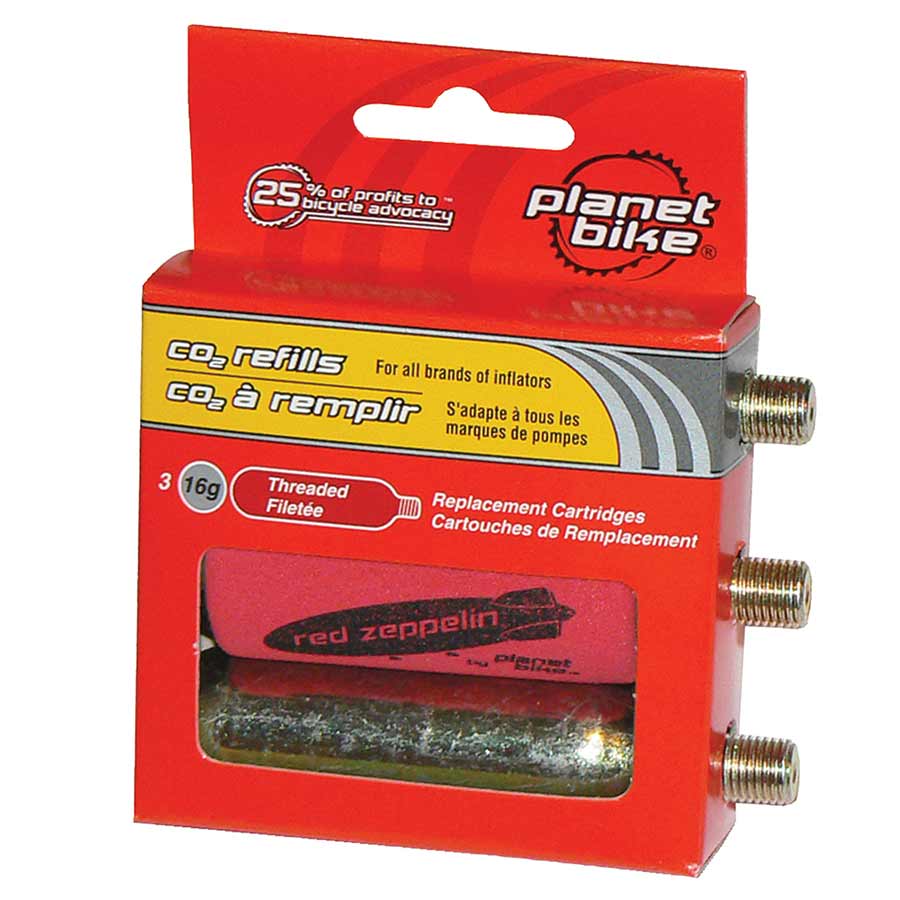 Planet Bike, 16g Refill Threaded 3-Pack