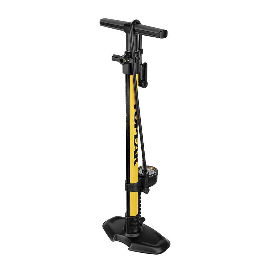 Topeak, JoeBlow Sport 2Stage, Floor Pump, Hammer Type TwinHead DX5, 160psi, Yellow