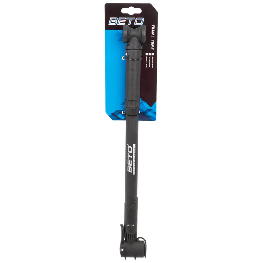 Beto, Frame Pump 480mm, Pump, 414-480mm, Dual Valve Head, Black