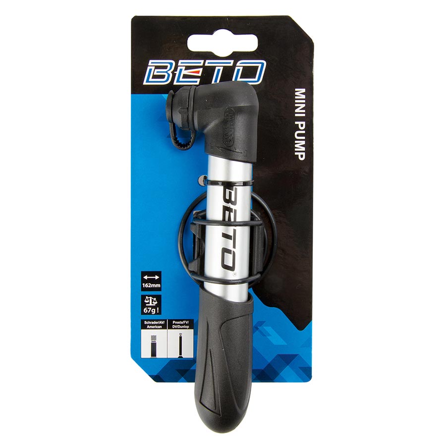 Beto, TL 67 Mini, Pump, 162mm, Reversible, Silver