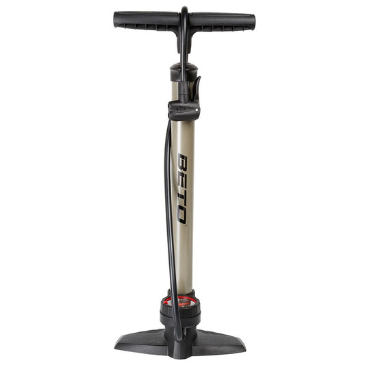 Beto, 11/160 S, Floor Pump, Dual Valve Head, 160psi, Silver