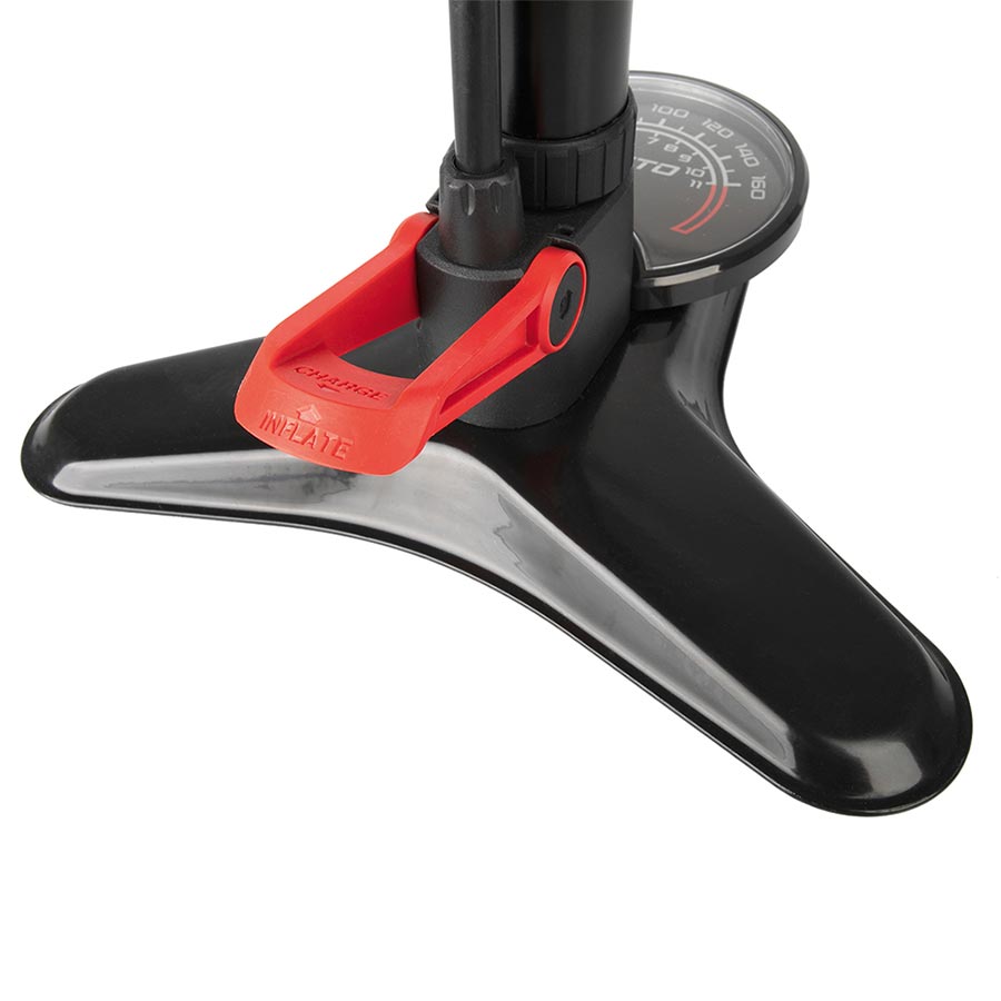 Beto, 11/160 TFP, Floor Pump, Dual Valve Head, 160psi, Black