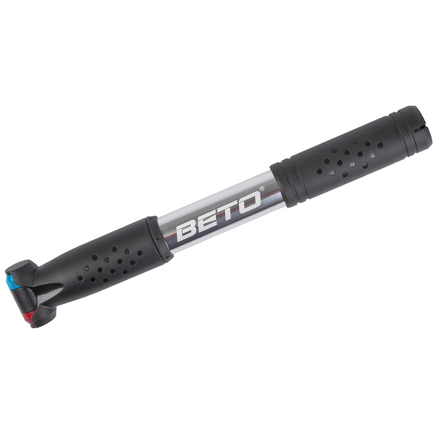 Beto, Retract Mini, Pump, 160psi, Dual Valve Head, Silver